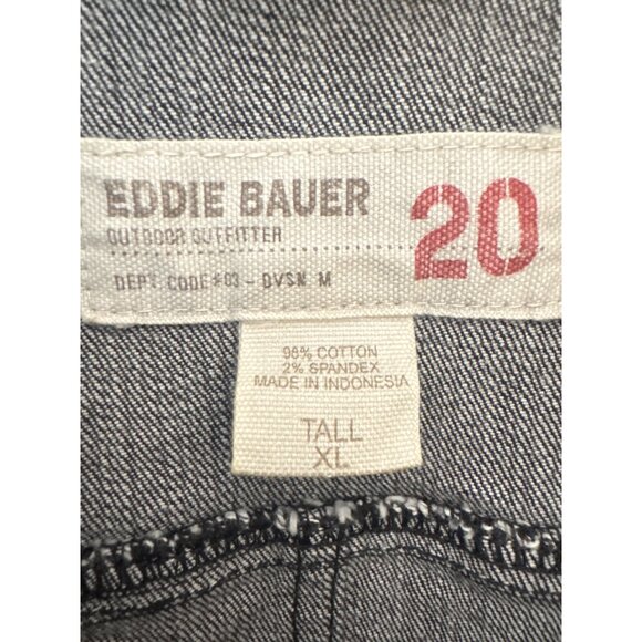 Eddie Bauer Black Jean Jacket xl tall - Picture 4 of 13